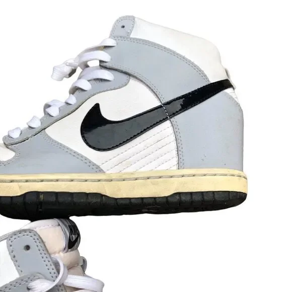 Rare 2013 Nike Dunk Sky High 'Shadow' Wolf Grey Size 7 - Picture 11 of 16